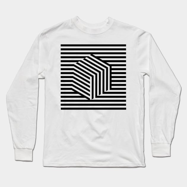 Square Opart Long Sleeve T-Shirt by lkn